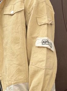 Stylish Beige Hooded Jacket
