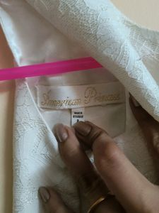 American Prince's White Net Frock