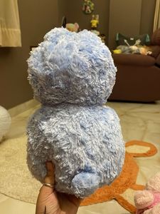 Adorable Blue Teddy Bear Plush Toy