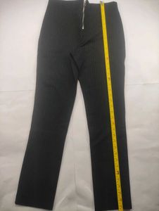 Pinstripe High-Waisted Pants