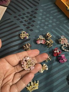 Sparkling Rhinestone Hair Clips Set