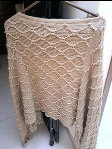 Set Of 2 Woolen Ponchos For Sale.