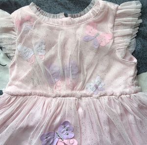 Cute Pink Butterfly Dress