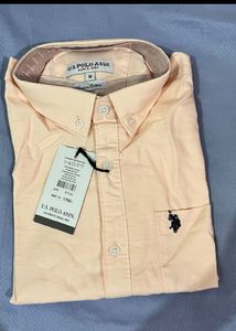 U.S. Polo Assn. Men's Brown Button-Up Shirt