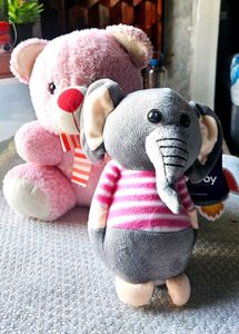 Combo Cute Stuffed Elephant & Tubby