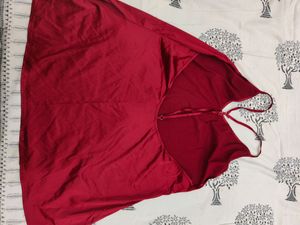 Satin Nightdress With Back Detail