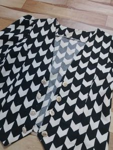 Chevron Print Blazer