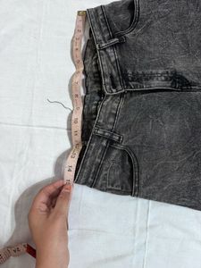 Grey Wash Baggy Jeans