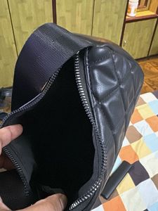 Quilted Crossbody Bag with Pouch