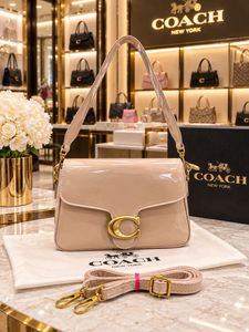 Coach Black Patent  Shoulder Bag