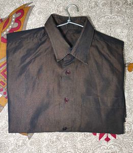 Men's Classic Brown Full Sleeve Shirt