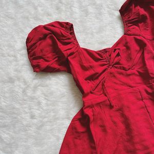 Chic Red Mini Dress