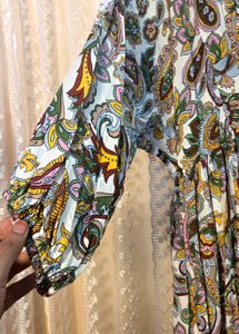 Boho Paisley Print Maxi Dress