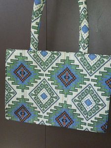 Women's Cotton Multicolor Tote Bag for Office