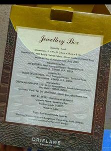 Oriflame Vintage Brown Jewelry Box