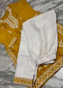 Embroidered Kurta with Pants Set