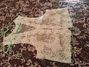Elegant Lace Butterfly Crop Top