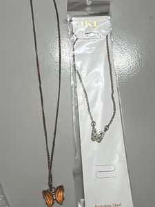 Butterfly Pendant Necklaces set