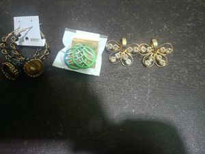 pack of 3 earnings &amp; studs