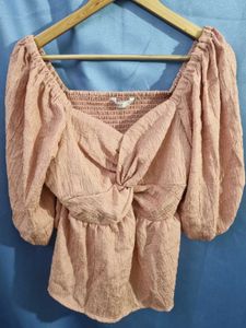 Only Elegant Pink Long Sleeve Top