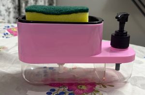 3-in-1 Dish Soap Dispenser with Sponge Holder