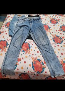 Stylish Dark Wash Denim Jeans combo