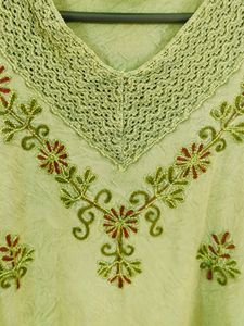 Olive Green Short Ethnic Kurti