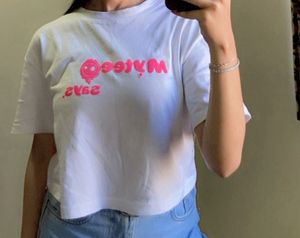 White Graphic Print Tee