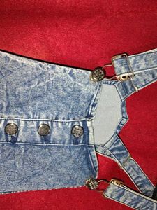 Acid Wash Denim dungree Overalls