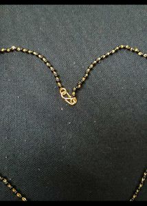 branded swan necklace gold imitation mangalsutra