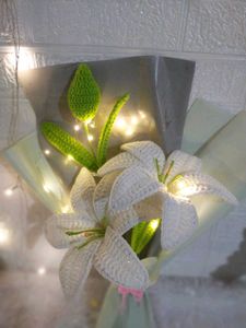 Handmade Crocheted Lily Flower Decor