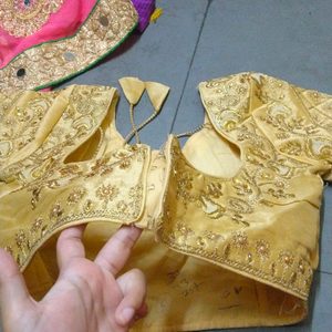 golden blouse for women