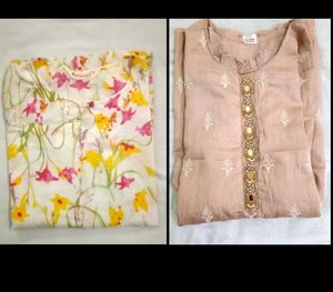 Combo Of Two Women's Kurti Tops