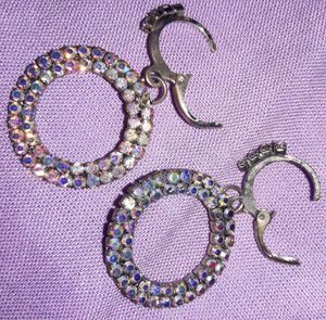 Sparkling Hoop &amp; Drop (2 Earrings Set) ♡