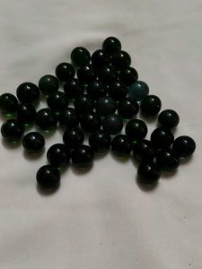 Black Glass Marbles Craft Supply ( 40 marble