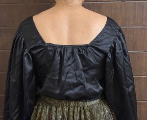 Black Bishop Sleeve Top