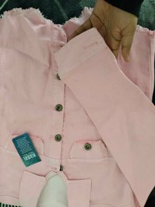 Pink Denim Jacket