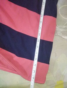 Pink &amp; Navy Striped Dress