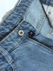 Distressed Blue Denim Jeans