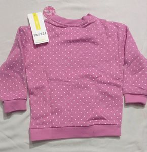 Polka Dot Print Round Neck Sweatshirts 👕