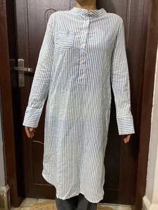 Striped Shirt Dress