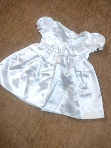 Baby Girls White Christening/Party Dress Set