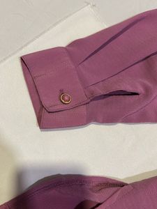 Elegant Pink Button-Up Blouse