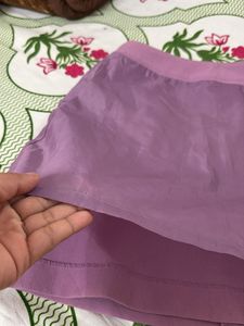 Lilac A-Line Mini Skirt