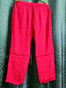 Vibrant Red Ethnic Kurta with Duppata and Pant