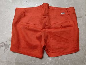 Mango -Chic Orange Shorts