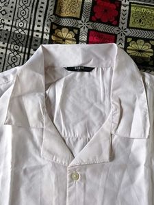 Men's White Short Sleeve Floral Shirt