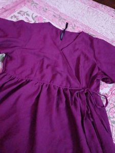 Purple Wrap Dress