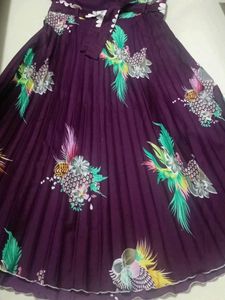 Beautiful Purple Floral Gown