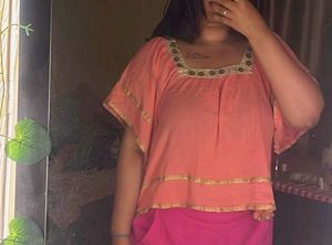 Stylish Peach Kurta Top